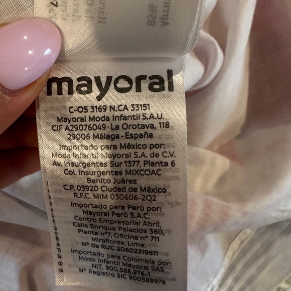 Mayoral Dress, Floral Size 7 - Picture 6 of 7